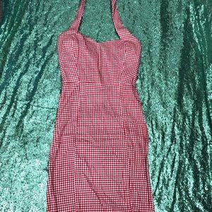 Collectif gingham wiggle dress